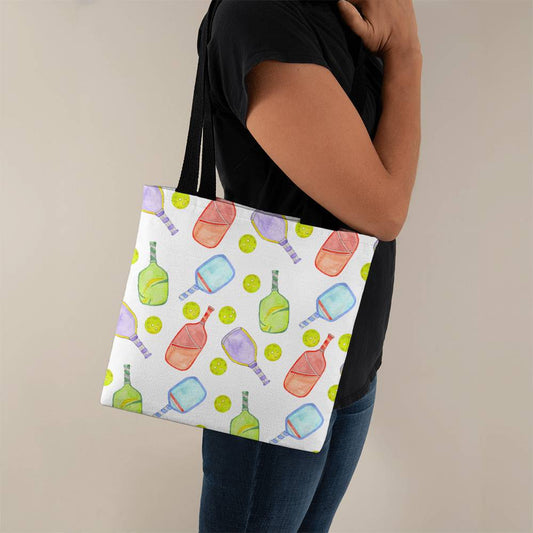 Pickleballers Tote bag with Colourful  Paddles