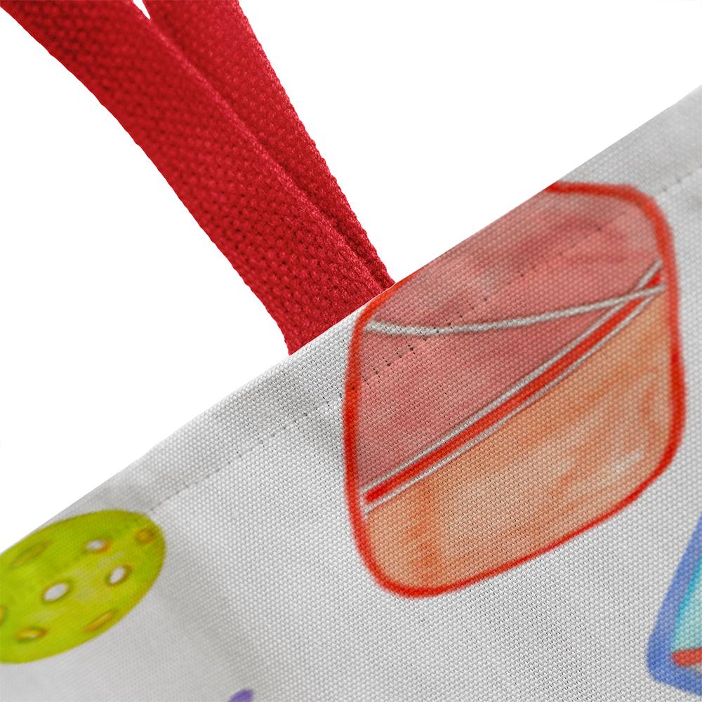 Pickleballers Tote bag with Colourful  Paddles