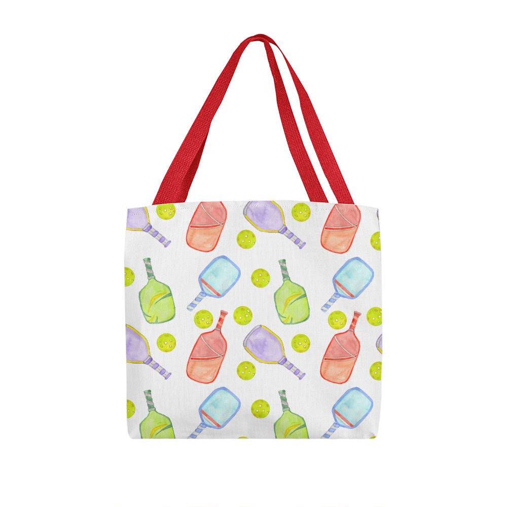 Pickleballers Tote bag with Colourful  Paddles